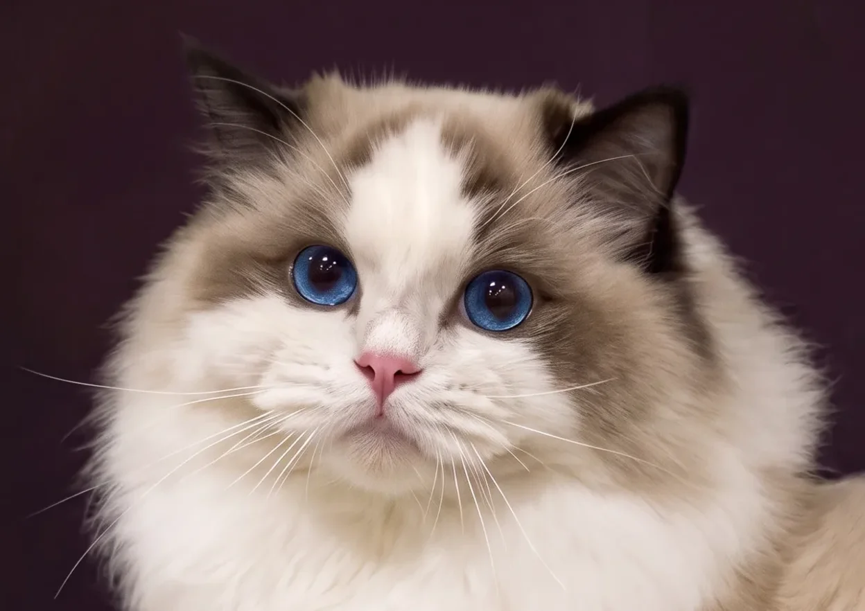 Everdolls Eden of KFBear, seal bicolor Ragdoll male, head study